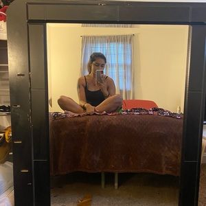 Black dresser mirror